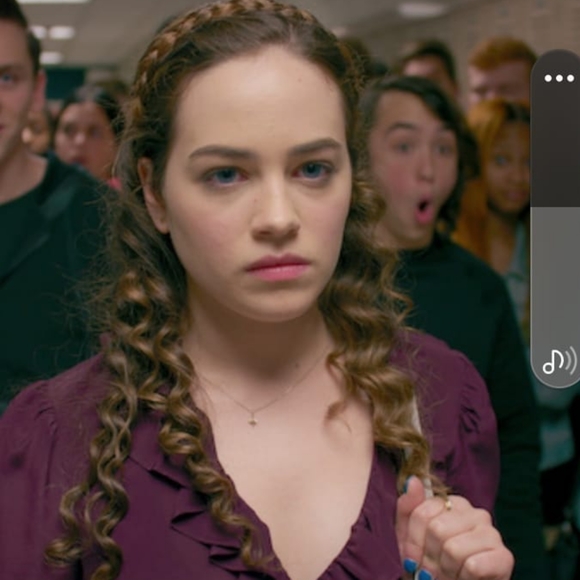 Madewell Burgundy Silk Ruffle- Hem Wrap Top With Tie. Size S - Picture 12 of 12